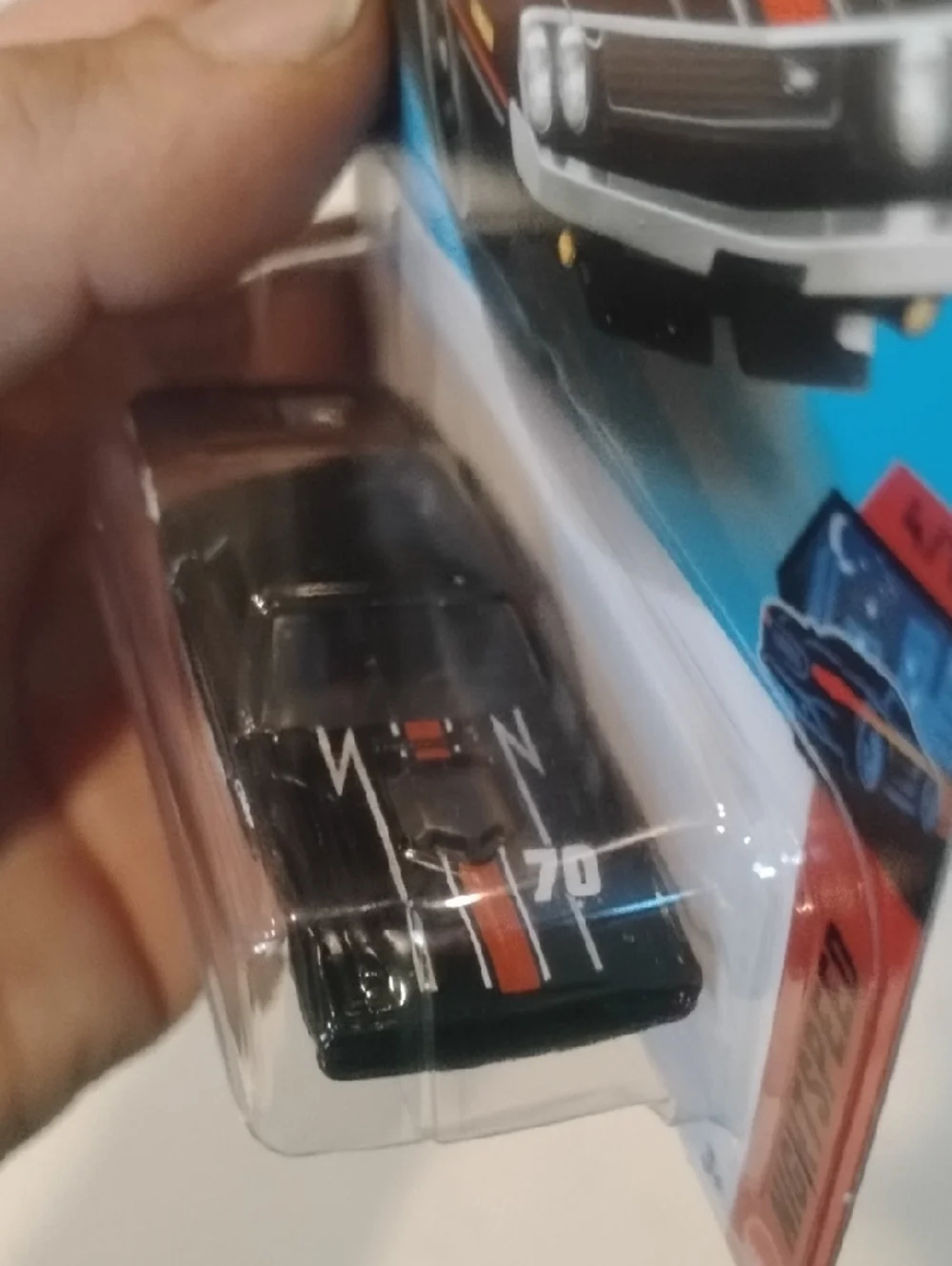 Mattel Hot Wheels '70 Dodge Hemi Challenger - Black with Red Stripes